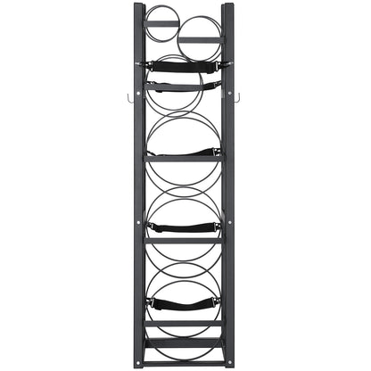 VEVOR Refrigerant Tank Rack, with 3 x 30lbs and Other 3 Small Bottle Tanks, Cylinder Tank Rack 12.79x12.99x47.12 in, Refrigerant Cylinder Rack and Holders for Freon, Gases, Oxygen, Nitrogen
