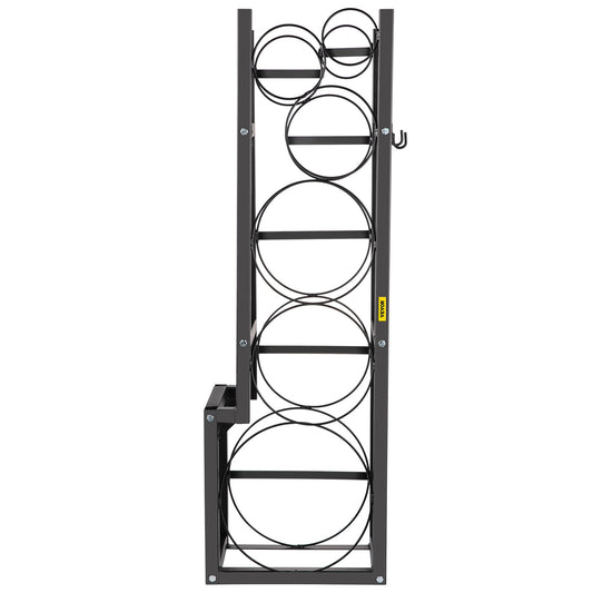 VEVOR Refrigerant Tank Rack Cylinder Tank Rack w/ 1*50lb 2*30lb &3 Small Bottles