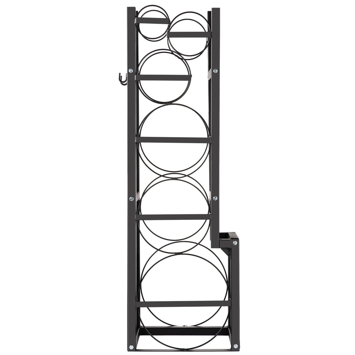 VEVOR Refrigerant Tank Rack Cylinder Tank Rack w/ 1*50lb 2*30lb &3 Small Bottles