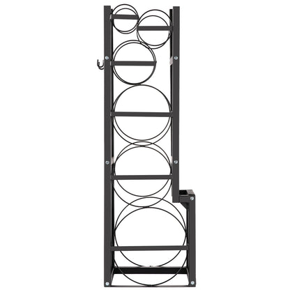VEVOR Refrigerant Tank Rack Cylinder Tank Rack w/ 1*50lb 2*30lb &3 Small Bottles