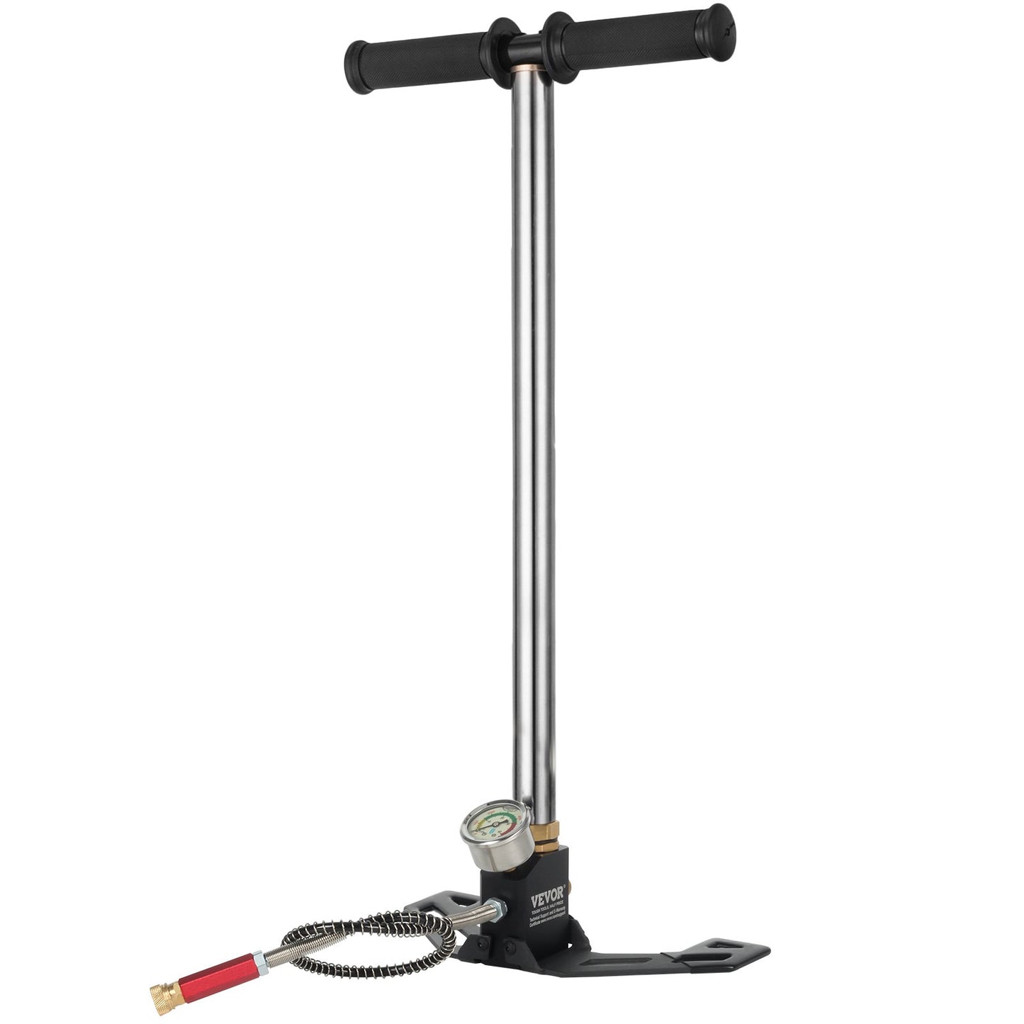 VEVOR High Pressure Hand Pump 3 Stage up to 4500 psi PCP Pump Safe and Convenient Airgun PCP Pump High Pressure Hand Pump for High Pressure Tires and Pre-Charged Pneumatic Airguns