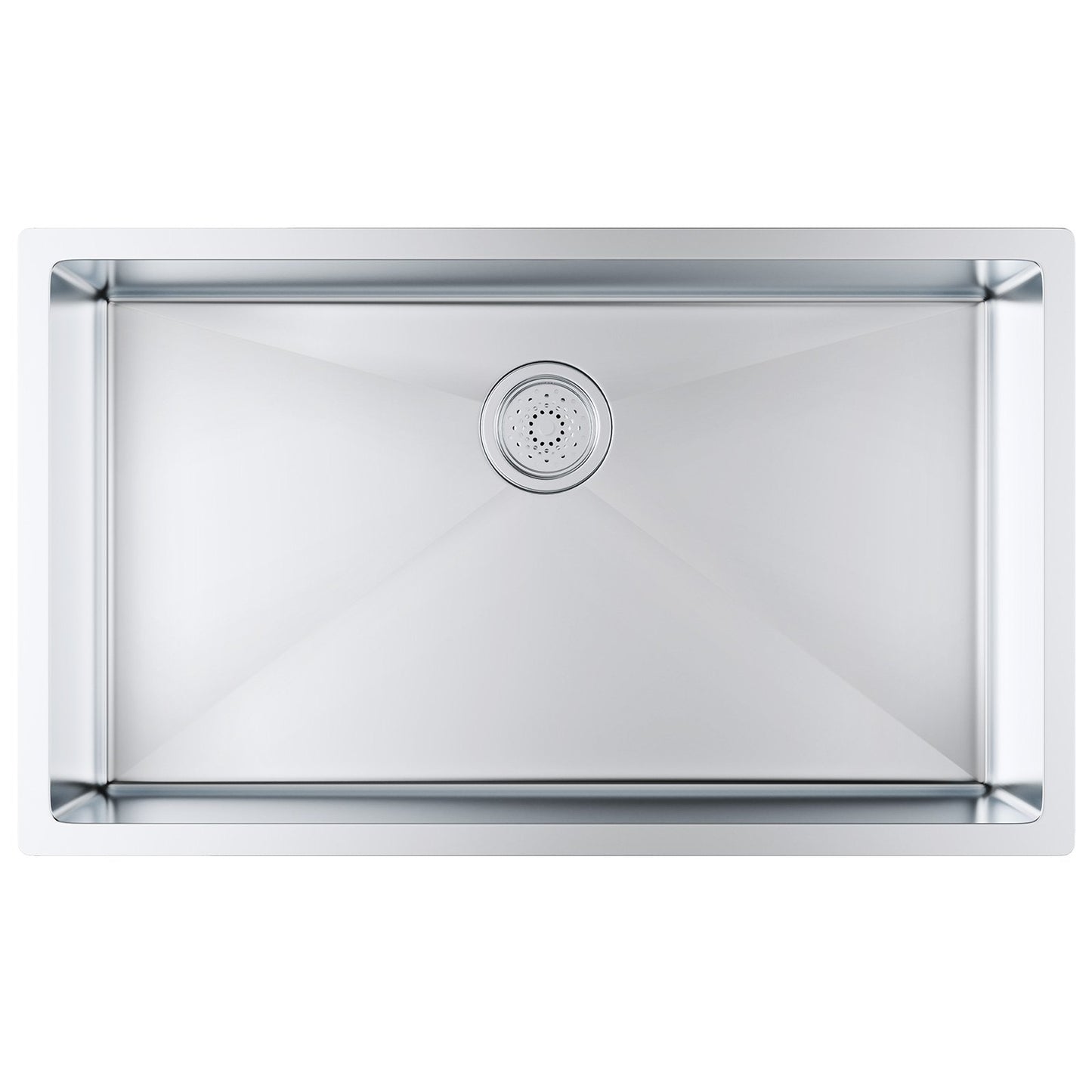 VEVOR Kitchen Sink, 304 Stainless Steel Drop-In Sinks, Undermount Single Bowl Basin with Accessories(Pack of 3), Household Dishwasher Sinks for Workstation, RV, Prep Kitchen, and Bar Sink, 32 inch