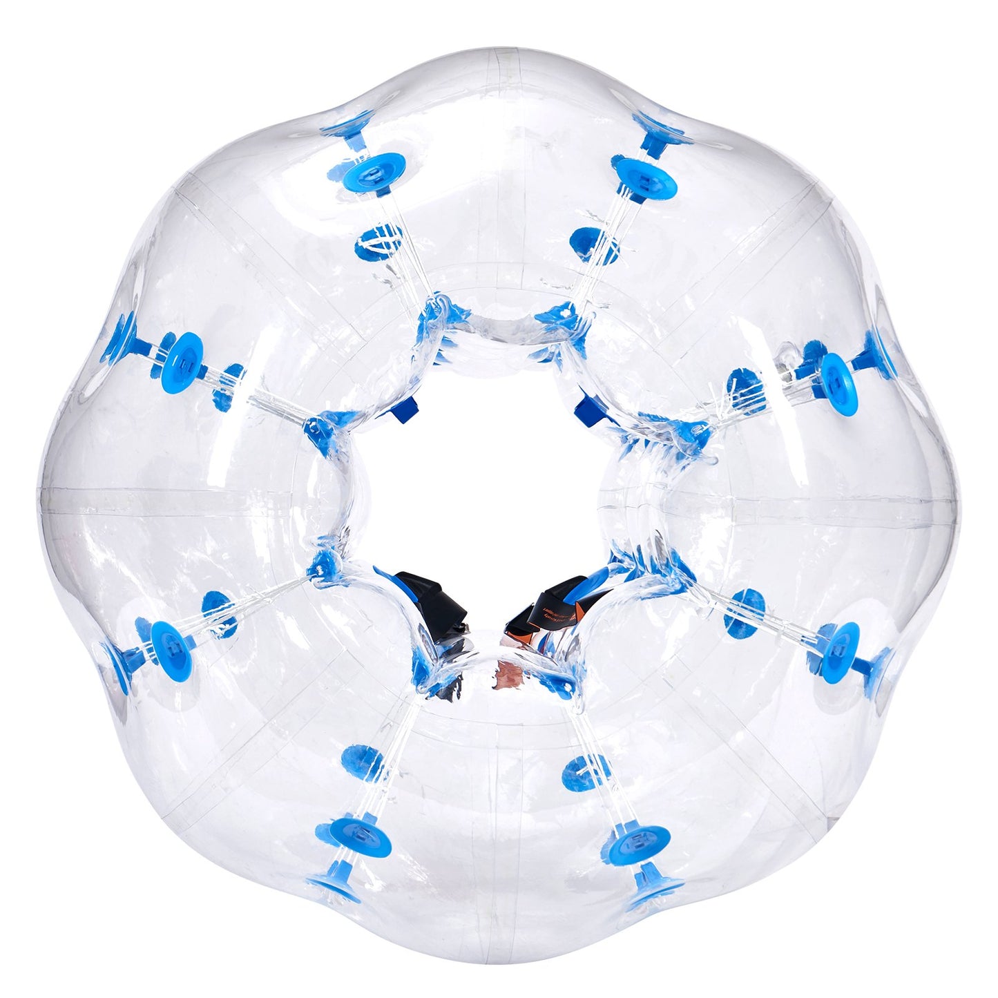 VEVOR Inflatable Bumper Ball 1-Pack, 4FT/1.2M Body Sumo Zorb Balls for Teen & Adult, 0.8mm Thick PVC Human Hamster Bubble Balls for Outdoor Team Gaming Play, Bumper Bopper Toys for Garden, Yard, Park