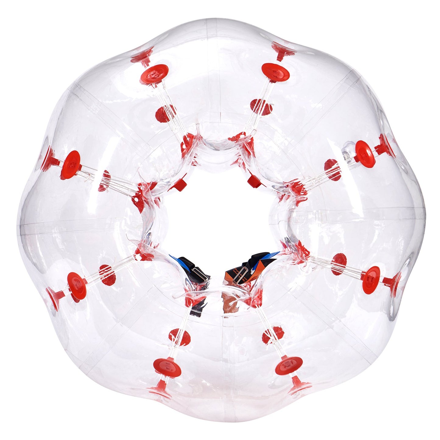 VEVOR Inflatable Bumper Ball 1-Pack, 4FT/1.2M Body Sumo Zorb Balls for Teen & Adult, 0.8mm Thick PVC Human Hamster Bubble Balls for Outdoor Team Gaming Play, Bumper Bopper Toys for Garden, Yard, Park
