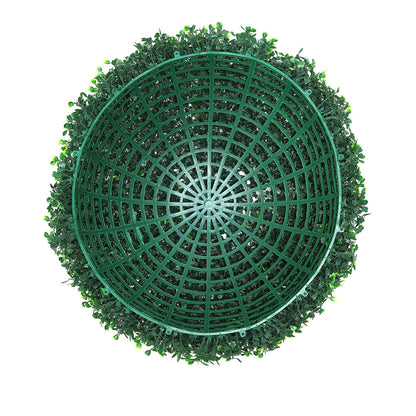 VEVOR Artificial Topiaries Boxwood Trees, (2 Pieces), Ball-Shape Faux Topiaries Plant, All-year Green Feaux Plant Decorative Balls for Backyard, Balcony,Garden, Wedding and Home