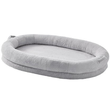 VEVOR Human Dog Bed 1825x1220x254 mm Human Size Dog Bed Washable Faux Rabbit Fur