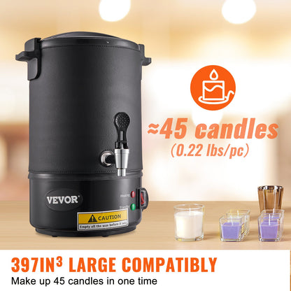 VEVOR Wax Melter for Candle Making 6.5Liter Electric Pot Commercial or Home Use