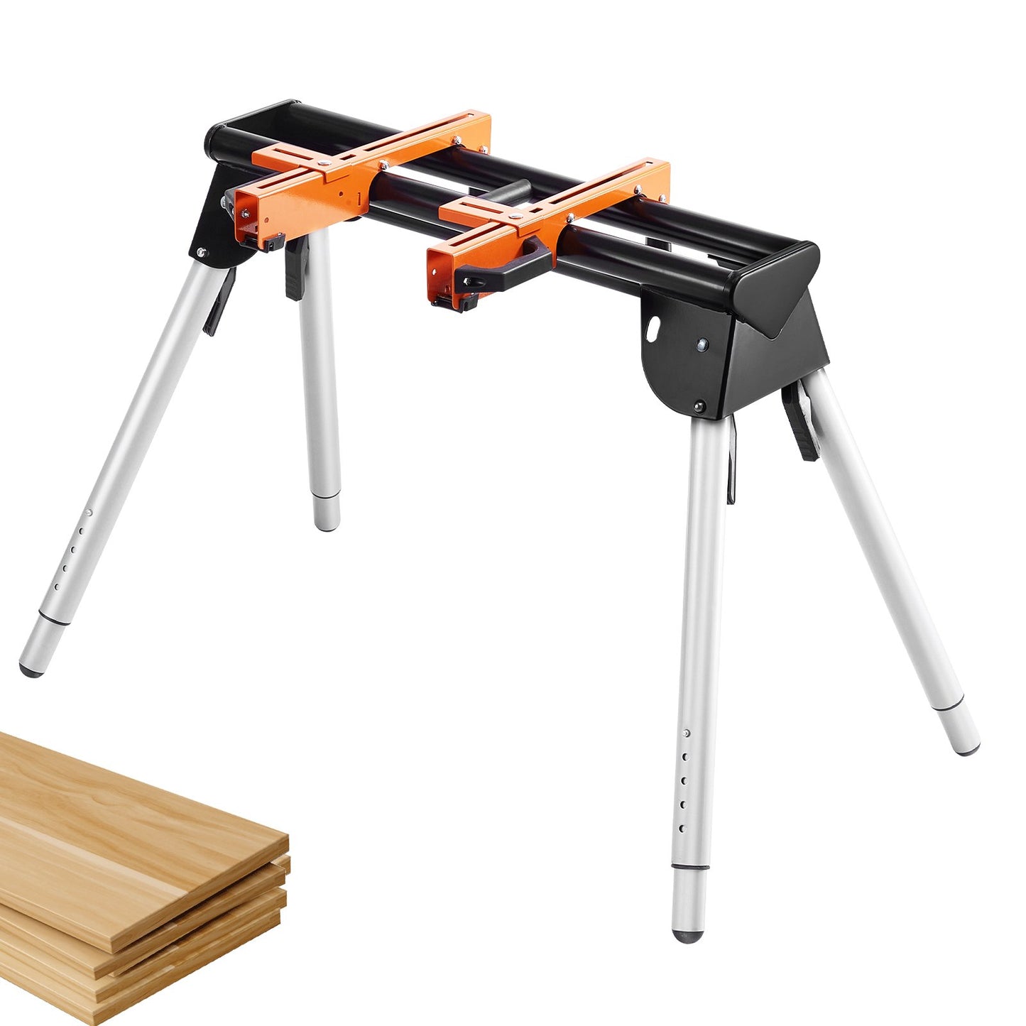 VEVOR Miter Saw Stand 330lbs Load Capacity Steel 29.1"-32.9" Adjustable Height