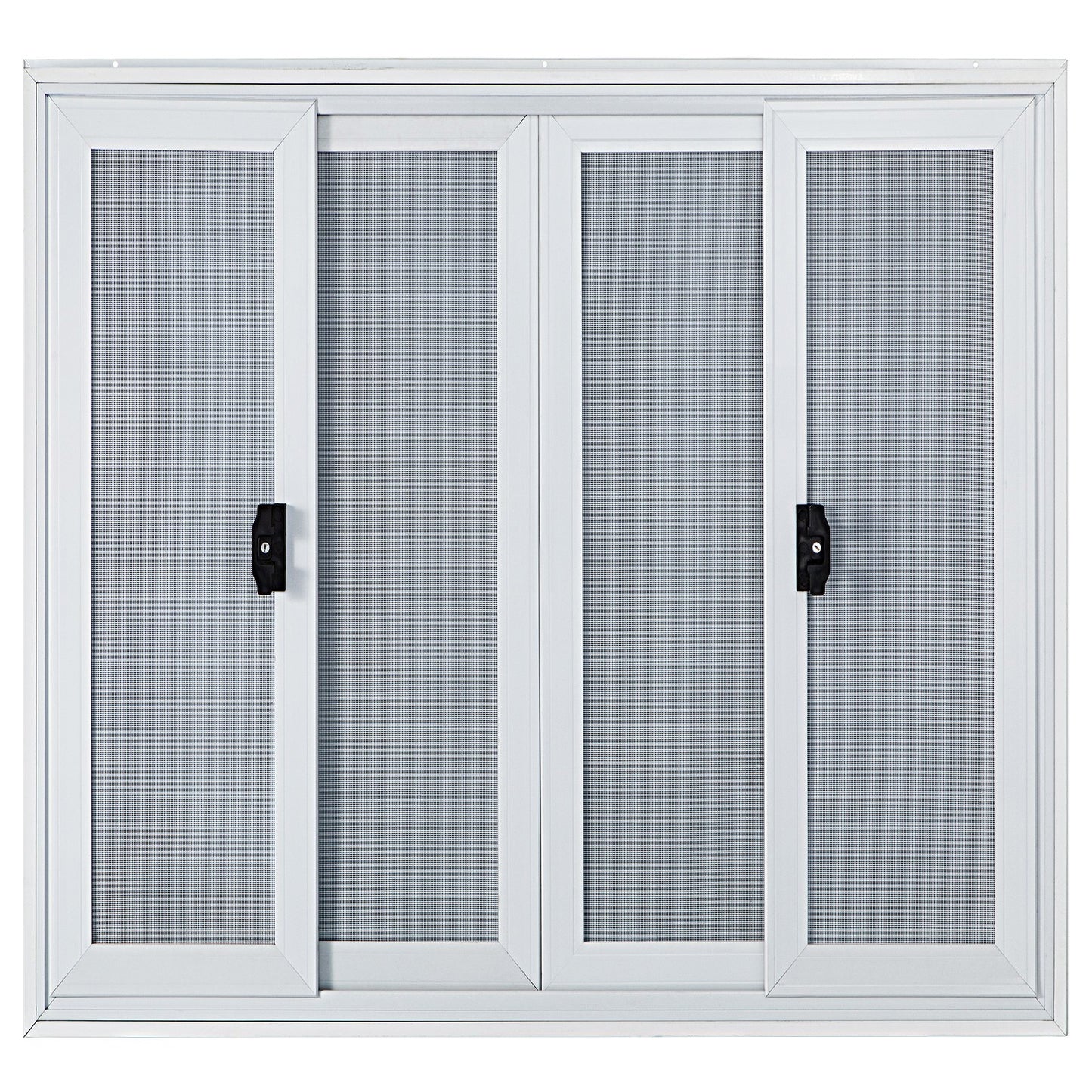 Concession Window, 91.4 x 91.4 cm Aluminum Alloy Food Truck Service Window with 4 Horizontal Sliding Screen Windows & Awning Door & Drag Hook, Serving Window for Food Trucks Concession Trailers