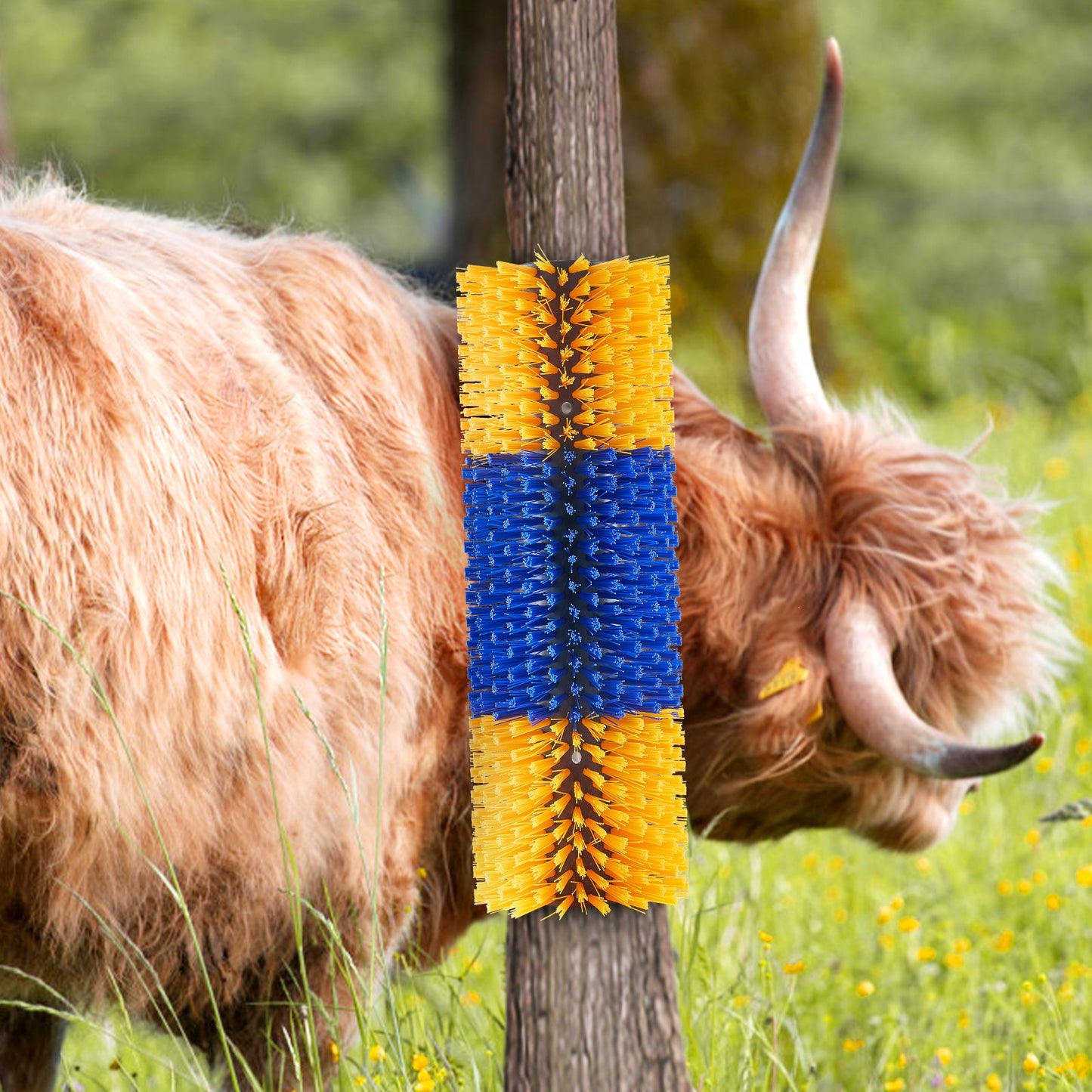 VEVOR Livestock Scratching Brush 3Pcs Itch Relief Horse Scratcher Brush 17.1 in