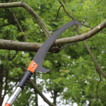VEVOR Manual Pole Saw, 2.24 m-8.24 m Extendable Tree Pruner, Sharp Steel Blade High Branches Trimming, Manual Branch Trimmer with Lightweight 8 Fiberglass Handles, for Pruning Palms and Shrubs