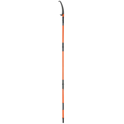 VEVOR Manual Pole Saw, 2.24 m-8.24 m Extendable Tree Pruner, Sharp Steel Blade High Branches Trimming, Manual Branch Trimmer with Lightweight 8 Fiberglass Handles, for Pruning Palms and Shrubs