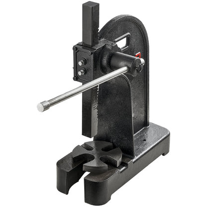 VEVOR Arbor Press, 3 Ton Manual Arbor Press, 30.99" Maximum Height, Cast Iron Heavy-duty Manual Desktop Arbor Press, Precision Hand Press for Stamping, Bending, Stretching, Forming
