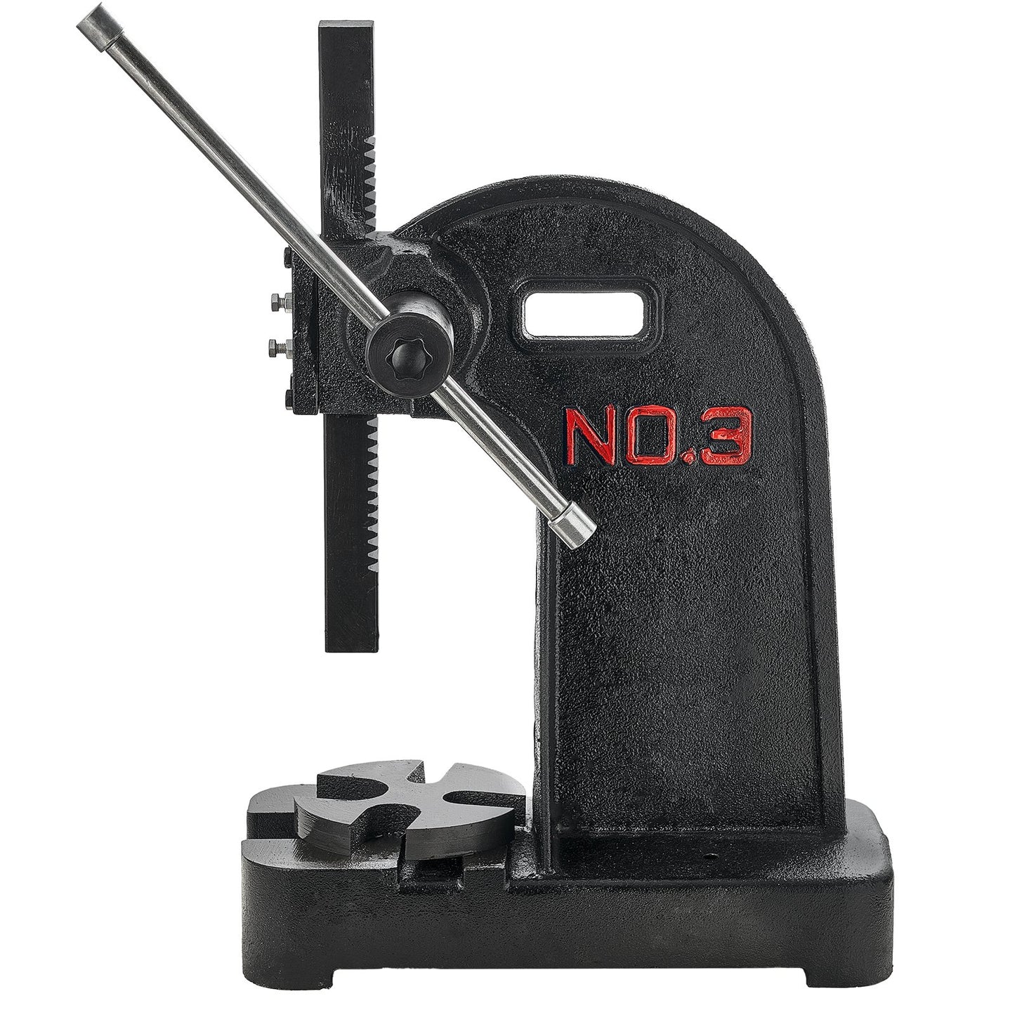 VEVOR Arbor Press, 3 Ton Manual Arbor Press, 30.99" Maximum Height, Cast Iron Heavy-duty Manual Desktop Arbor Press, Precision Hand Press for Stamping, Bending, Stretching, Forming
