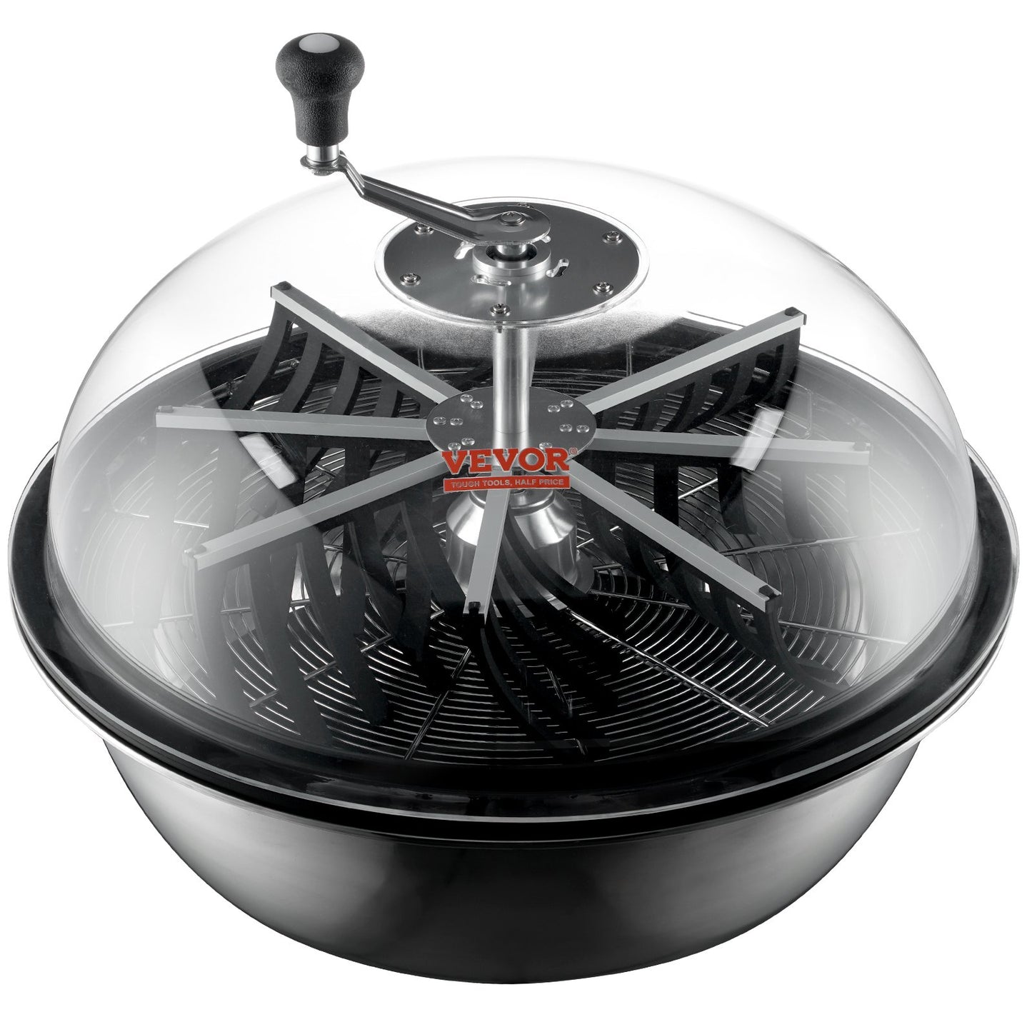 VEVOR Leaf Bowl Trimmer, 24'' Trimmer Bowl, Manual Bud Trimmer with Stainless-Steel Blades for Twisted Spin Cut, Clear Visibility Dome and Hand Pruner Included, for Cutting Leaves, Buds, Flowers