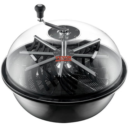 VEVOR Leaf Bowl Trimmer, 24'' Trimmer Bowl, Manual Bud Trimmer with Stainless-Steel Blades for Twisted Spin Cut, Clear Visibility Dome and Hand Pruner Included, for Cutting Leaves, Buds, Flowers