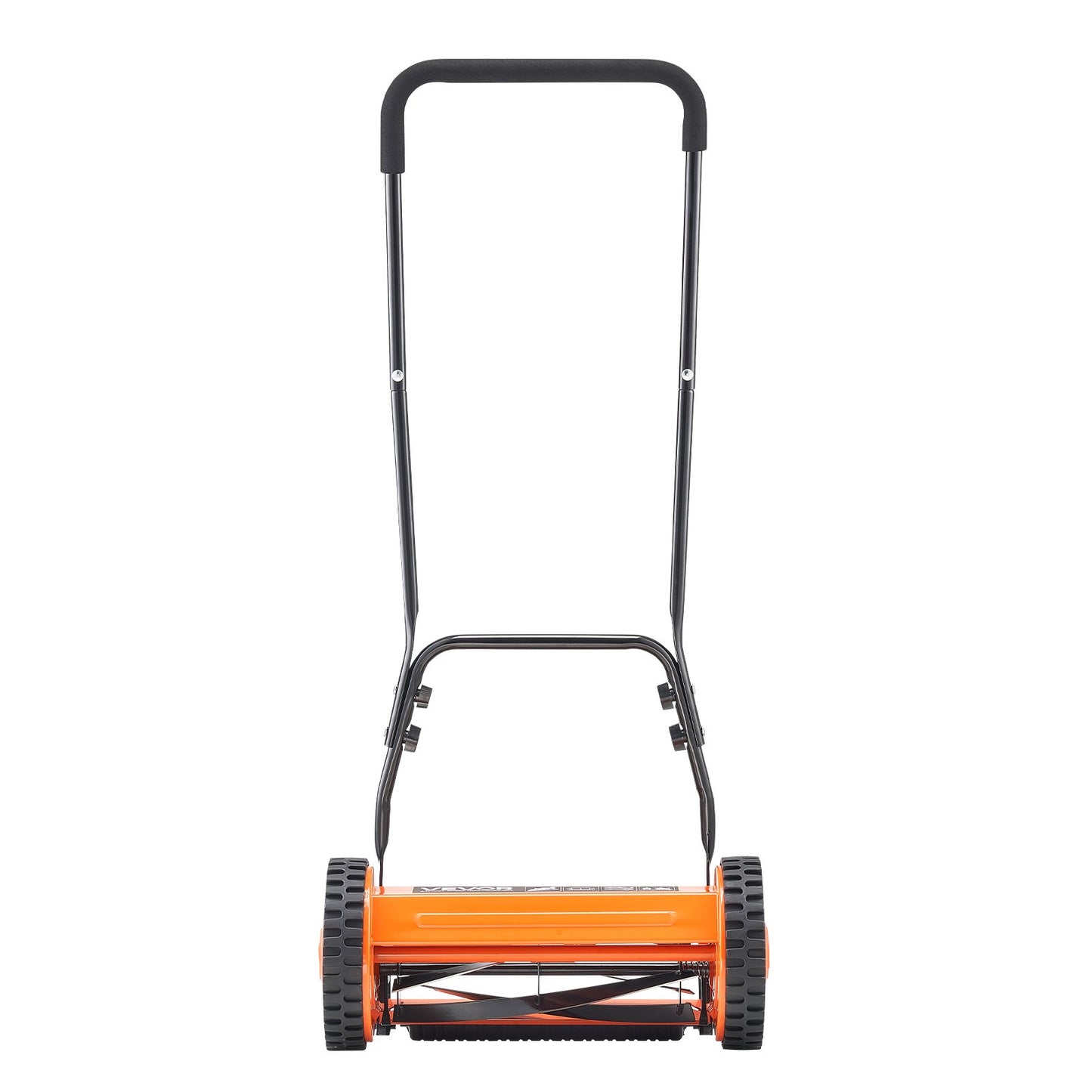 VEVOR 40cm Push Reel Lawn Mower 5-Blade Adjustable Height Grass Catcher 2-Wheel