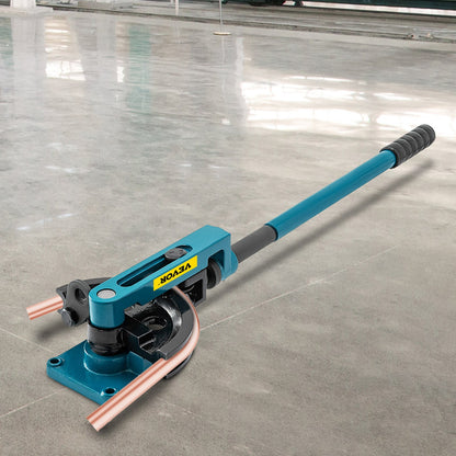 VEVOR Pipe Tube Bender, 3/8" to 1" Manual Pipe Tube Bender, with 7 Dies, Heavy Duty Tube Bender Tubing of Steel Metal Copper, for Repair Shops, Blue