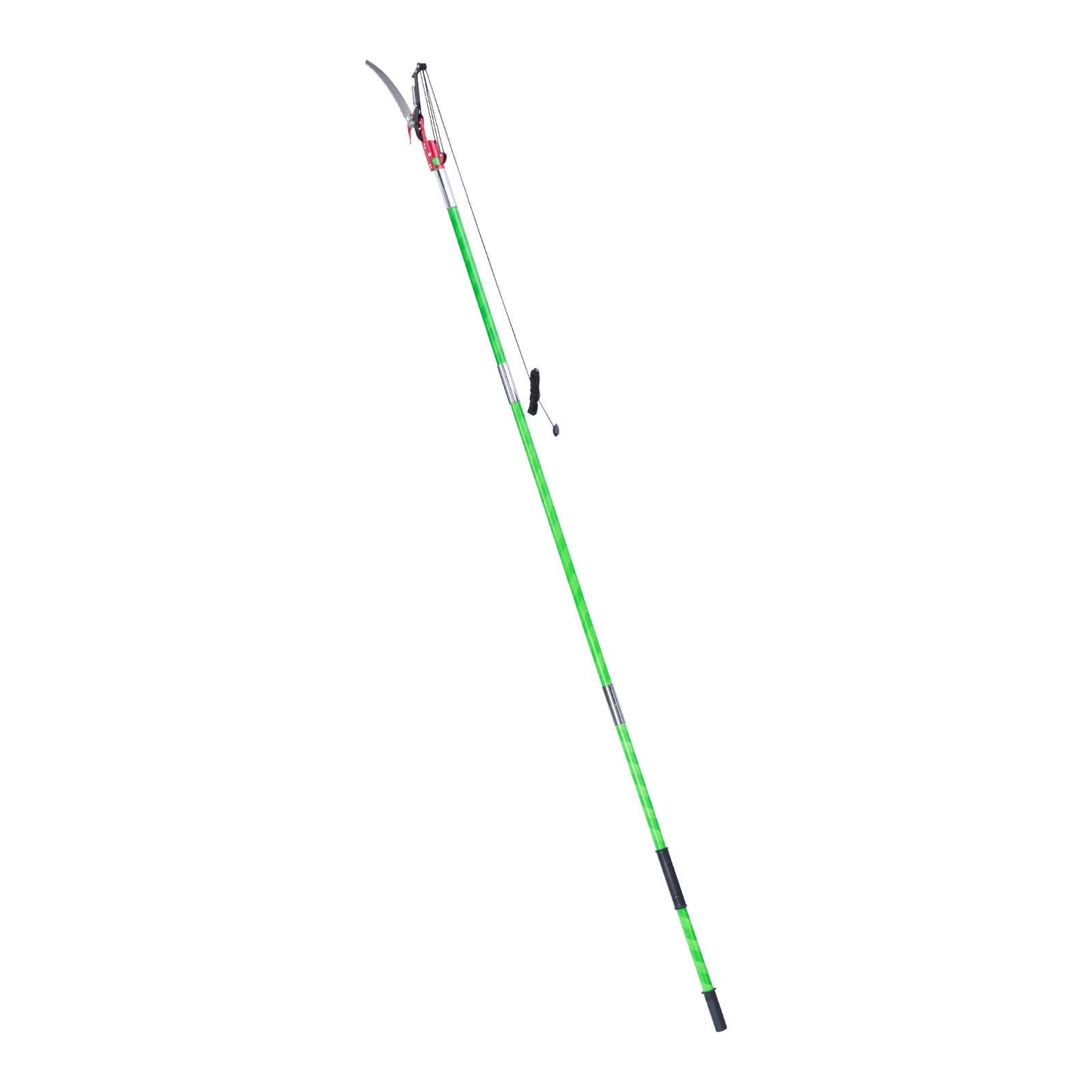 VEVOR Manual Pole Saw, 118-809.3 cm Extendable Pole Tree Pruner with Scissors, Sharp 65Mn Steel Blade, Lightweight Fiberglass Handle Pole, for High Branch Trimming, Pruning Tool for Palms and Shrubs