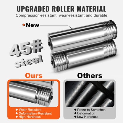 VEVOR Rolling Mill, 2.95"/75 mm Jewelry Rolling Mill Machine, 1: 2 Gear Ratio, 3-in-1 Multi-function Rolling Mill, 0.03-6.5mm Press Thickness for Metal Jewelry Making Sheet Square Wire Semicircle