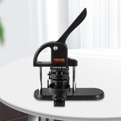 VEVOR Button Maker Machine, 1/1.25/2.28 inch(25/32/58mm) 3-in-1 Pin Maker, Installation-Free Badge Punch Press Kit, Button Making Supplies with 300pcs Button Parts, Circle Cutter, Magic Book