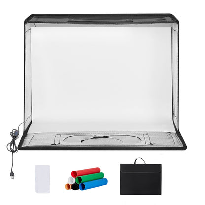 VEVOR Photo Studio Light Box 3000-5600K Adjustable 3 Color Temperatures,41 x 30 x 30.5cm