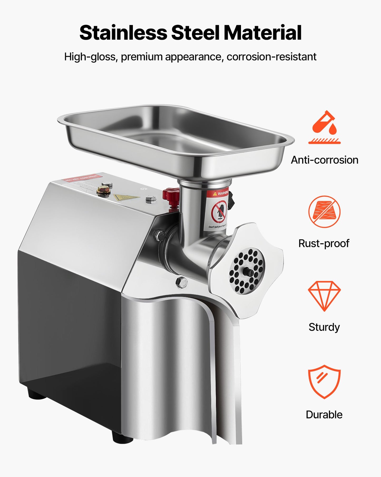 VEVOR Commercial Electric Meat Grinder 5.5 Lbs/Min Sausage Stuffer Maker Kitchen