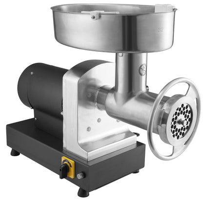 VEVOR Electric Meat Grinder, 9.5 Kg/Min Capacity, Countertop Industrial Meat Mincer w/ Blade, Grinding Plate, Sausage Maker & Kubbe Kit, Carbon Steel Commercial Meat Grinder for Kitchen Restaurant