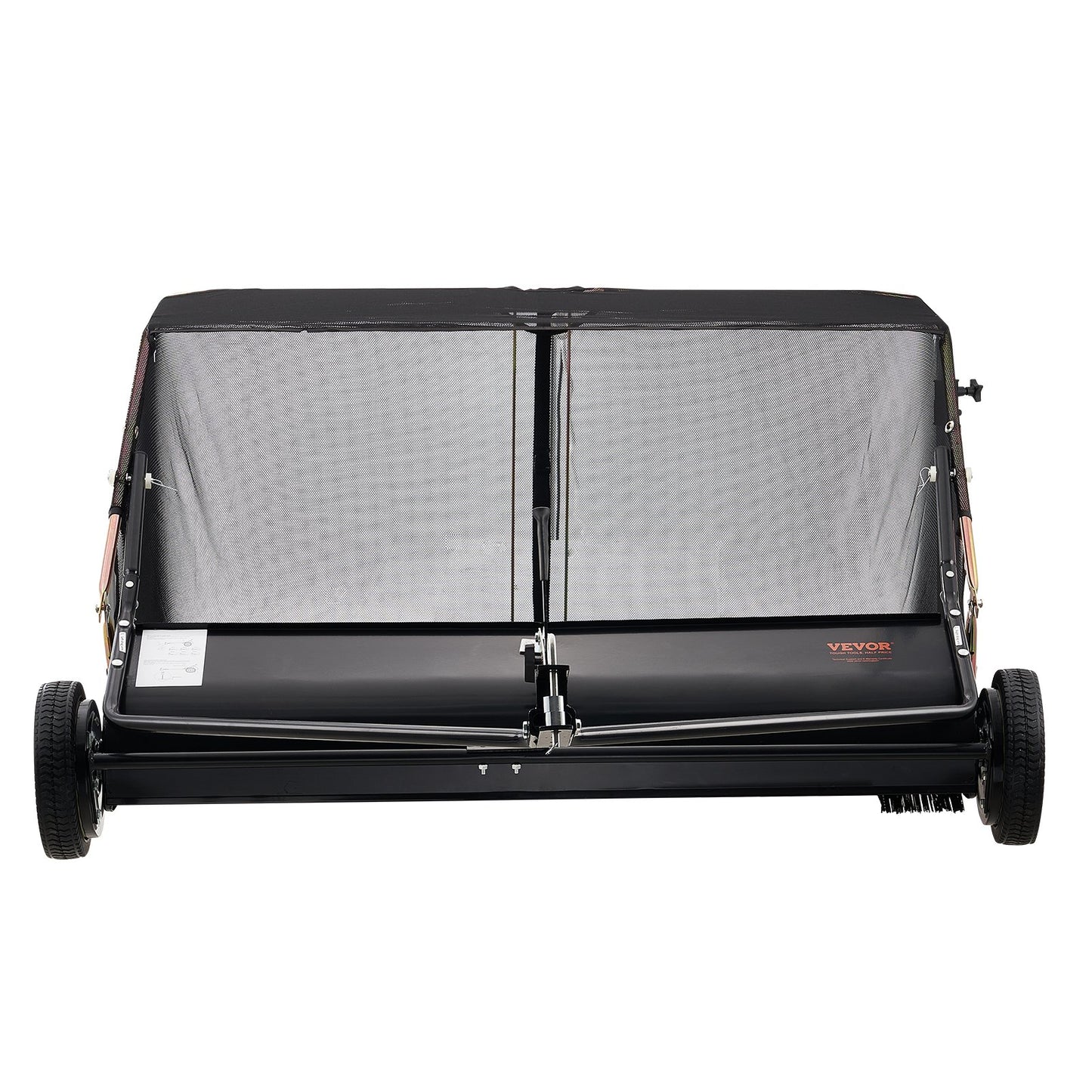 VEVOR Tow-Behind Lawn Sweeper 132cm Leaf Yard Collector 26 cu.ft. Adjustable