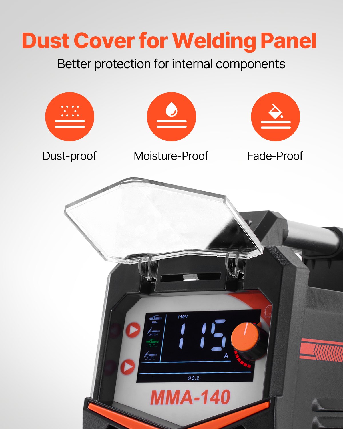 VEVOR TIG Welder 4-In-1 Welding Machine Pulse MMA Lift STICK IGBT Inverter LED