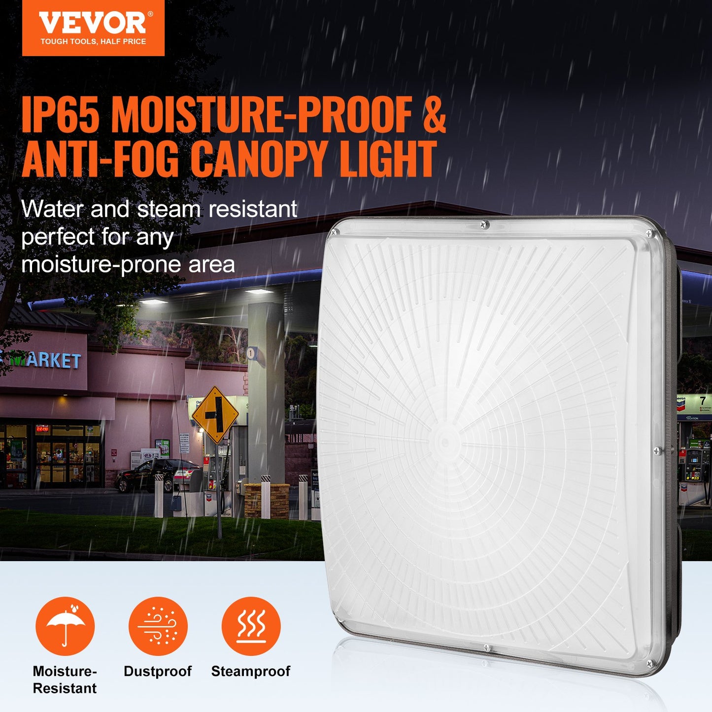 4 PCS LED Canopy Light 150W 16500LM 5000K Daylight Outdoor Canopy Lighting