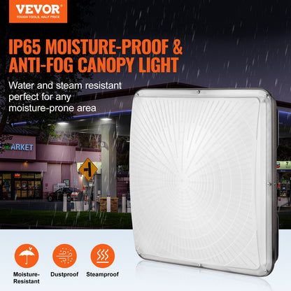 4 PCS LED Canopy Light 150W 16500LM 5000K Daylight Outdoor Canopy Lighting