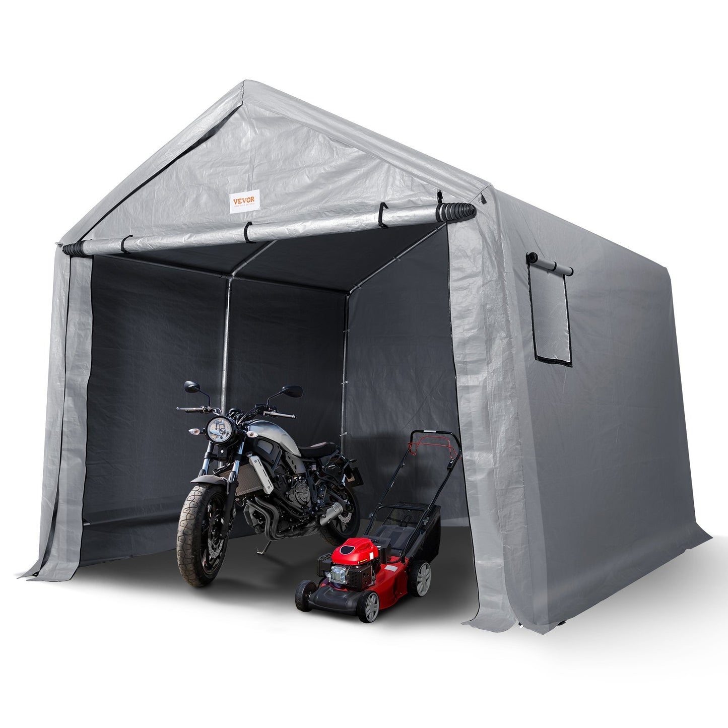 Protable Stotage Shelter Garage Stotage Shed 7 x 12 x 7.36ft & Zipper Door