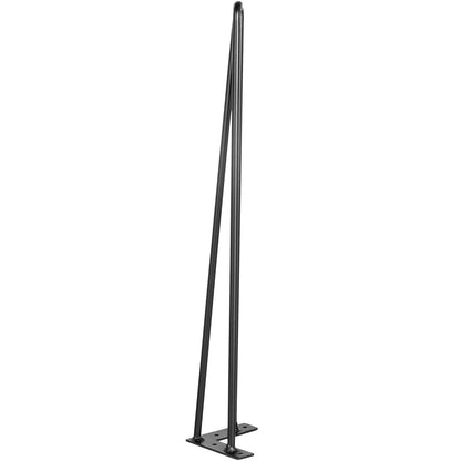 VEVOR Hairpin Table Legs 28 inch, Set of 4 DIY Desk Table Legs 3 Rods Heavy Duty