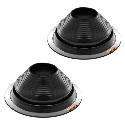 VEVOR 2 Pcs Metal Roof Pipe Flashing Boots Fit 150-280 mm Pipe High Temp EDPM