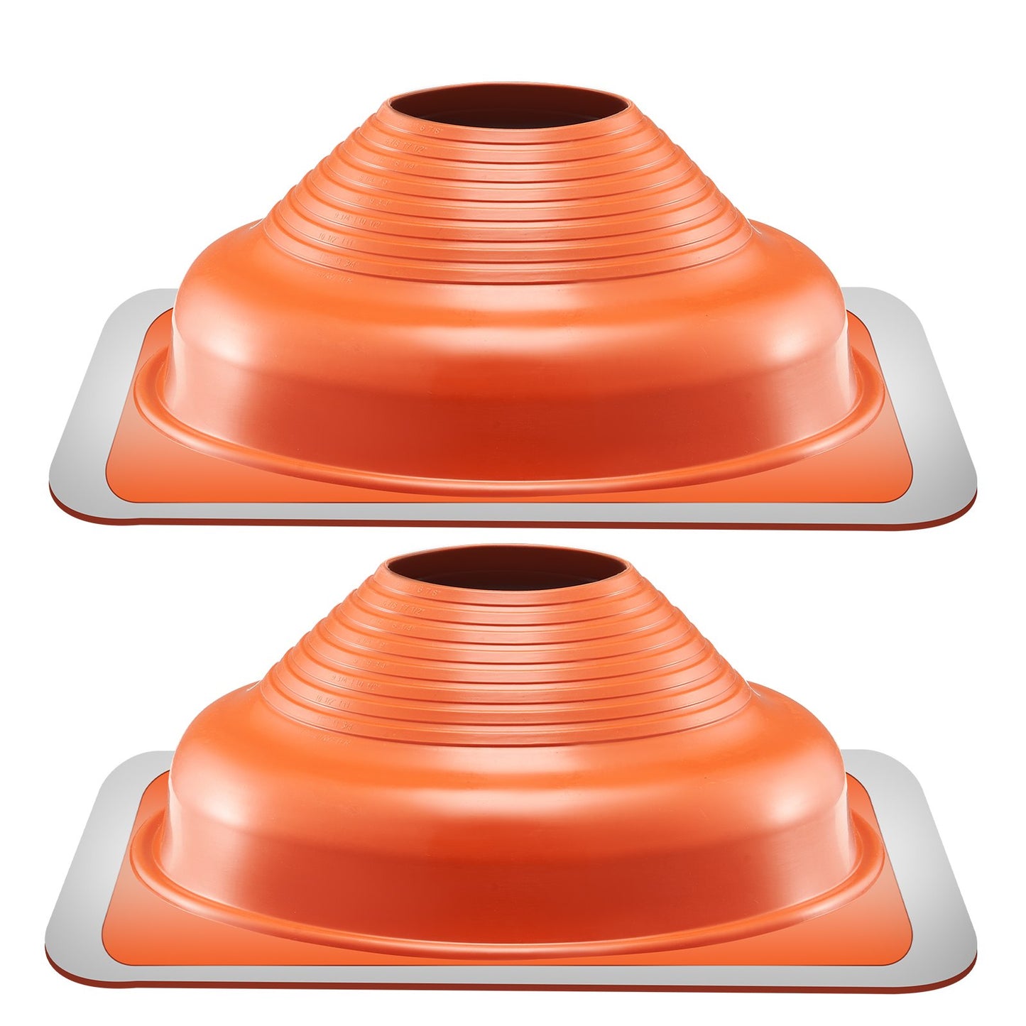 VEVOR 2 Pcs Metal Roof Pipe Flashing Boot Fit 160-300 mm Pipe High Temp Silicone
