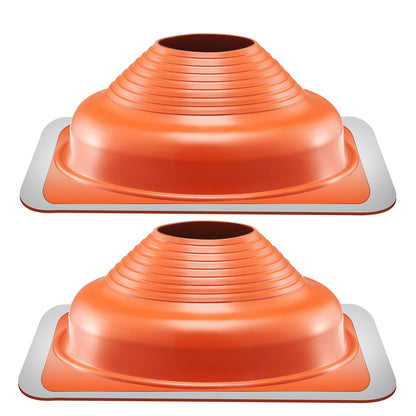 VEVOR 2 Pcs Metal Roof Pipe Flashing Boot Fit 160-300 mm Pipe High Temp Silicone
