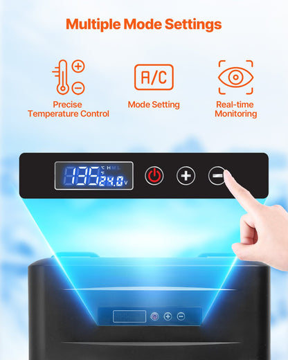 VEVOR Portable Car Refrigerator Freezer Compressor 15L Single Zone for Car Home