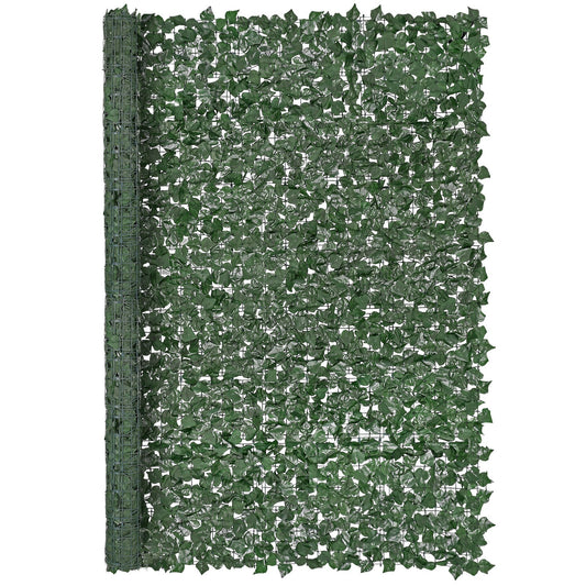 VEVOR Ivy Privacy Fence, 2440 x 1830 mm Artificial Green Wall Screen, Greenery Ivy Fence with Strengthened Joint, Faux Hedges Vine Leaf Decoration for Outdoor Garden, Yard, Balcony, Patio Decor