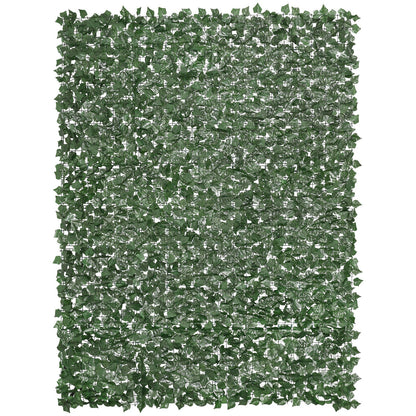VEVOR Ivy Privacy Fence, 2440 x 1830 mm Artificial Green Wall Screen, Greenery Ivy Fence with Strengthened Joint, Faux Hedges Vine Leaf Decoration for Outdoor Garden, Yard, Balcony, Patio Decor