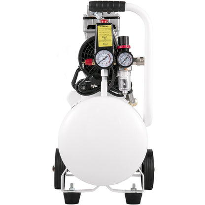 VEVOR Air Compressor 6.6 Gallon, Portable Air Compressor 1 HP, Oil Free Air Compressor Steel Tank 750W,  Pancake Air Compressor 115 PSI, Ultra Quiet Compressor for Home Repair, Tire Inflation