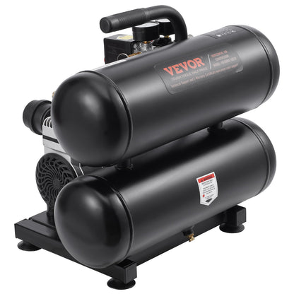 VEVOR Air Compressor Compact Portable Oil Free Compressor 18L 90 PSI