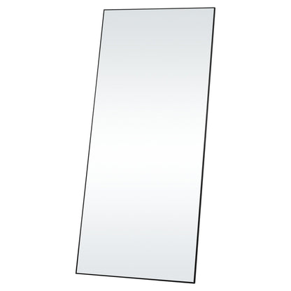 VEVOR Full Length Mirror, 1800x785 mm, Extra Large Standing Hanging or Leaning Rectangle Floor Mirror with Tempered Glass Aluminum Alloy Frame, Full Body Dressing Mirror for Living Room Bedroom, Black