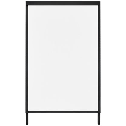 VEVOR A Frame Sidewalk Sign, 61x91cm Heavy Duty Slide-in Signboard Holder, Double-Sided Folding Sandwich Board Signs, Steel Pavement Sign Poster for Outdoor Business Street Advertising (Frame only)