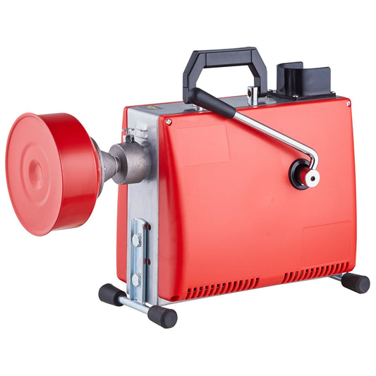 VEVOR Drain Cleaner Machine 66FT x 5/8" 250W Sewer Snake Auger Manual Feed