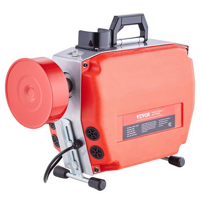 VEVOR Drain Cleaner Machine 120FT x 7/8" 420W Sewer Snake Auger Manual Feed