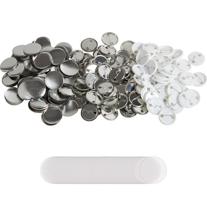 VEVOR 1.25" 32mm Button Badge Parts Supplies for Button Maker Machine 500 Sets