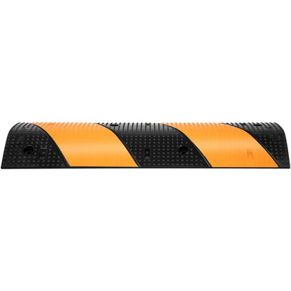 VEVOR Rubber Speed Bump, 2 Pack 2 Channel Speed Bump Hump, 42\" Long Modular Speed Bump Rated 22000 LBS Load Capacity, 40.2 x 11.8 x 2.4 inch Garage Speed Bump for Asphalt Concrete Gravel Driveway