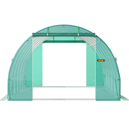 VEVOR Walk-in Tunnel Greenhouse Galvanized Frame Waterproof Cover 20x10x7 ft