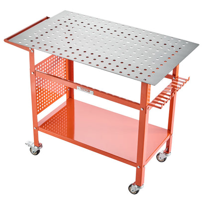 VEVOR Welding Table 40"x24" Welding Workbench with 800LBS Static Weight Capacity